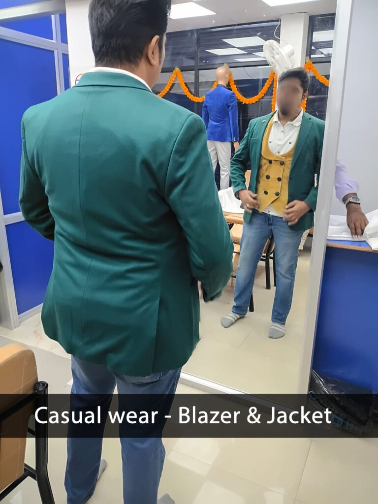 Casual blazer with jacket tailor shop Coimbatore