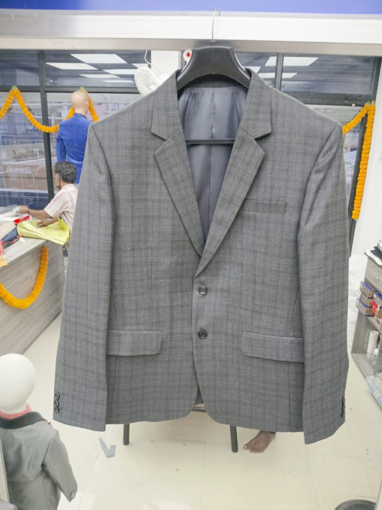 Checked grey coat tailor shop Coimbatore